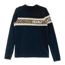 PEARLY GATES パーリーゲイツ スウェット トレーナー レオパード ヒョウ柄 ブラック系 1 【中古】ゴルフウェア レディース