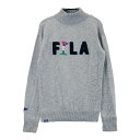FILA GOLF フィラゴルフ ハイネック ニットセーター グレー系 M 【中古】ゴルフウェア レディース