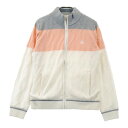 FOOT JOY フットジョイ 裏地付 ウール混ニット ジップジャケット ホワイト系 M 【中古】ゴルフウェア レディース