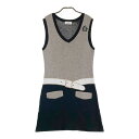 MUNSING WEAR マンシングウェア ニットワンピース ブラック系 M 【中古】ゴルフウェア レディース