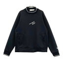 LE COQ GOLF ルコックゴルフ 2024年モデル モックネック スウェット トレーナー ブラック系 L 【中古】ゴルフウェア レディース