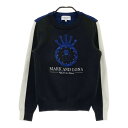 MARK&LONA マークアンドロナ ニットセーター ブラック系 36 【中古】ゴルフウェア レディース