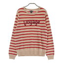 ZOY ゾーイ 071578711 ニット セーター ボーダー ベージュ系 40 【中古】ゴルフウェア レディース
