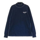 BEAMS GOLF ビームスゴルフ ハイネック ニットセーター ネイビー系 L 【中古】ゴルフウェア レディース