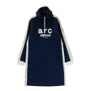 ARCHIVIO アルチビオ 切替 ハーフジップ長袖ワンピース ネイビー系 38 【中古】ゴルフウェア レディース