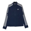 ADIDAS GOLF アディダスゴルフ GM3753 ジップジャケット スリーストライプ ネイビー系 S 【中古】ゴルフウェア レディース