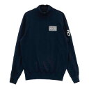 PEARLY GATES パーリーゲイツ 2024年モデル ハイネック ニットセーター ネイビー系 0 【中古】ゴルフウェア レディース