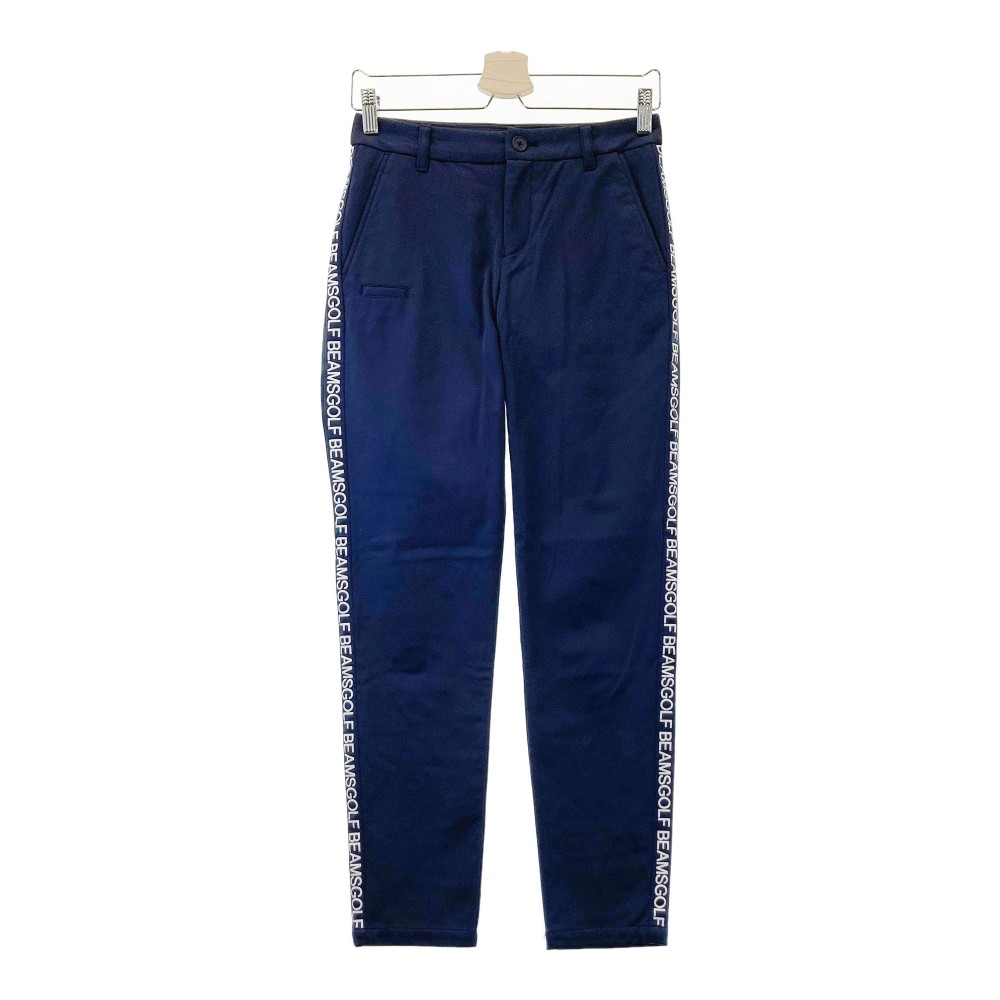 BEAMS GOLF ビームスゴルフ 裏起毛 ロングパンツ ネイビー系 S 【中古】ゴルフウェア レディース