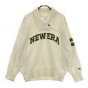 NEW ERA ニューエラ 襟付 ニットセーター ホワイト系 LARGE 【中古】ゴルフウェア レディース