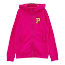 PEARLY GATES パーリーゲイツ 2024年モデル フード付 長袖ジップジャケット ピンク系 0 【中古】ゴルフウェア レディース