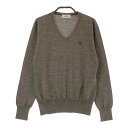 MUNSING WEAR マンシングウェア 長袖ニットセーター ブラウン系 S 【中古】ゴルフウェア レディース