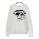AND PER SE アンパスィ 起毛 ニットセーター アンパンジー ホワイト系 M 【中古】ゴルフウェア レディース
