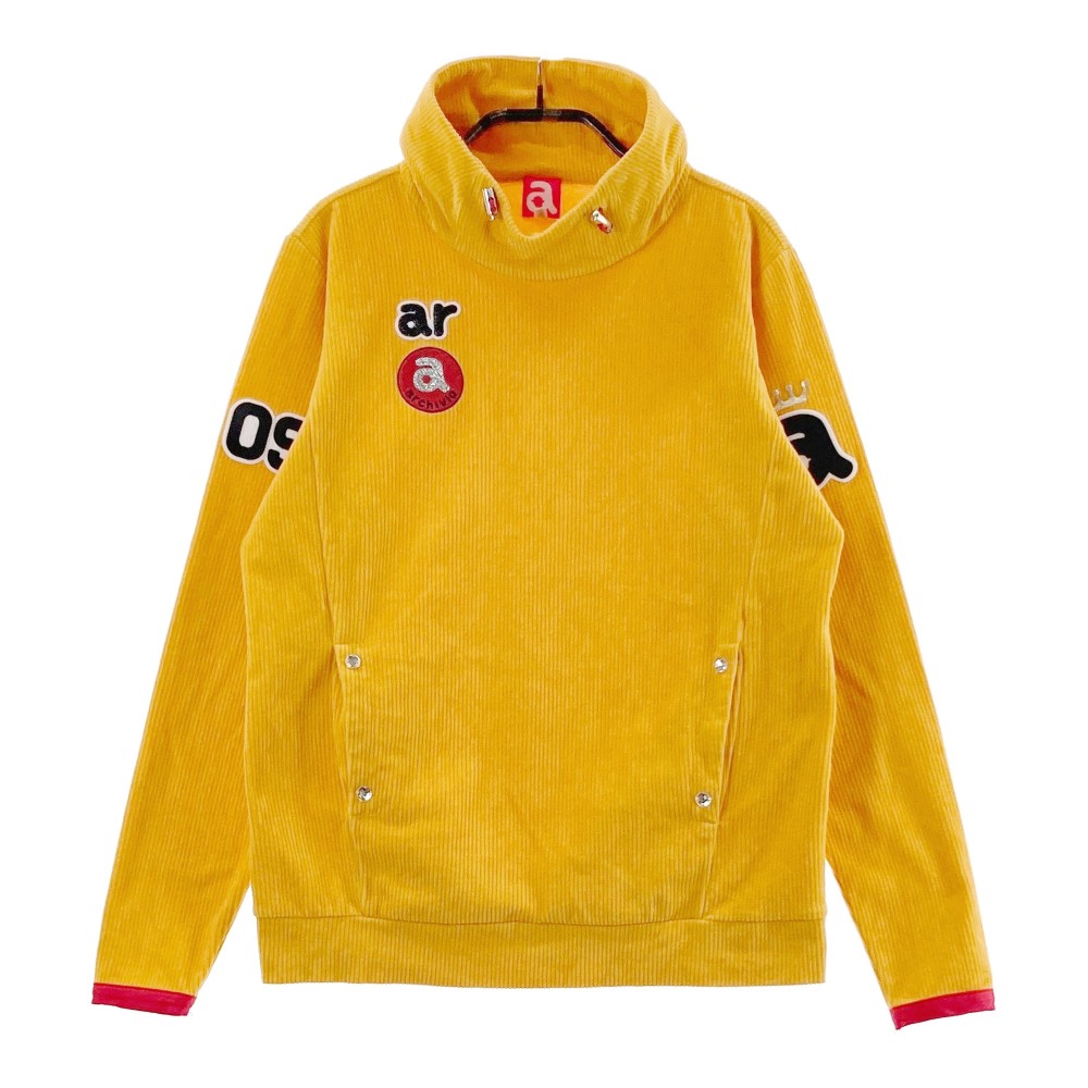 ARCHIVIO アルチビオ ハイネック コーデュロイ 長袖Tシャツ イエロー系 36 【中古】ゴルフウェア レディース