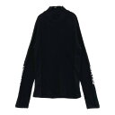 PEARLY GATES パーリーゲイツ ハイネック ニットセーター ブラック系 0 【中古】ゴルフウェア レディース