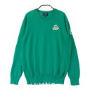 PEARLY GATES パーリーゲイツ ニットセーター ロゴワッペン グリーン系 1 【中古】ゴルフウェア レディース