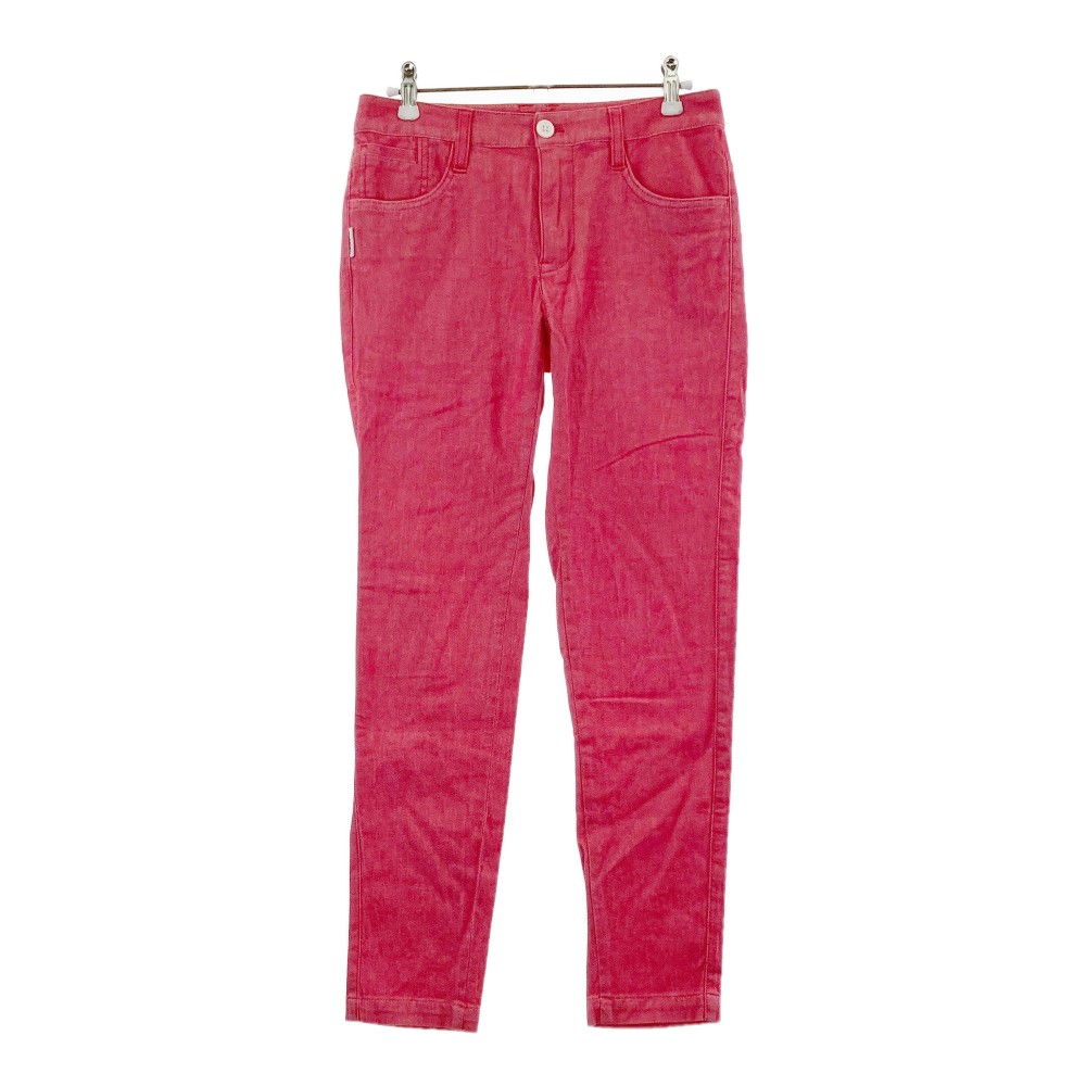 JACK BUNNY ジャックバニー ストレッチパンツ レッド系 1 【中古】ゴルフウェア レディース