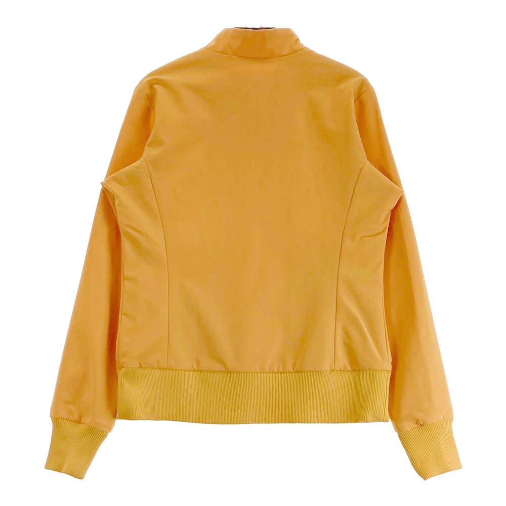 DESCENTE GOLF デサントゴルフ 長袖ジップジャケット プリント イエロー系 S 【中古】ゴルフウェア レディース