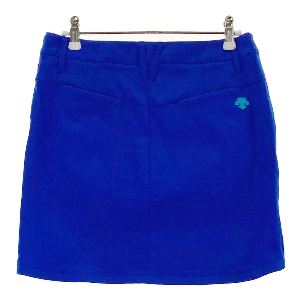 DESCENTE GOLF デサントゴルフ インナー付 ストレッチスカート ブルー系 M 【中古】ゴルフウェア レディース