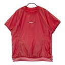 ADABAT アダバット 半袖 ブルゾン 千鳥柄 レッド系 40 【中古】ゴルフウェア レディース