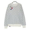 FILA GOLF フィラゴルフ ニットセーター 総柄 ホワイト系 M 【中古】ゴルフウェア レディース
