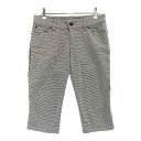 GUCCI グッチ ストレッチ ハーフパンツ 総柄 ブラック系 38 【中古】レディース