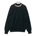 JACK BUNNY ジャックバニー モックネック ニット セーター ブラック系 1 【中古】ゴルフウェア レディース