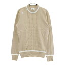 DESCENTE GOLF デサントゴルフ ニットセーター ベージュ系 M 【中古】ゴルフウェア レディース