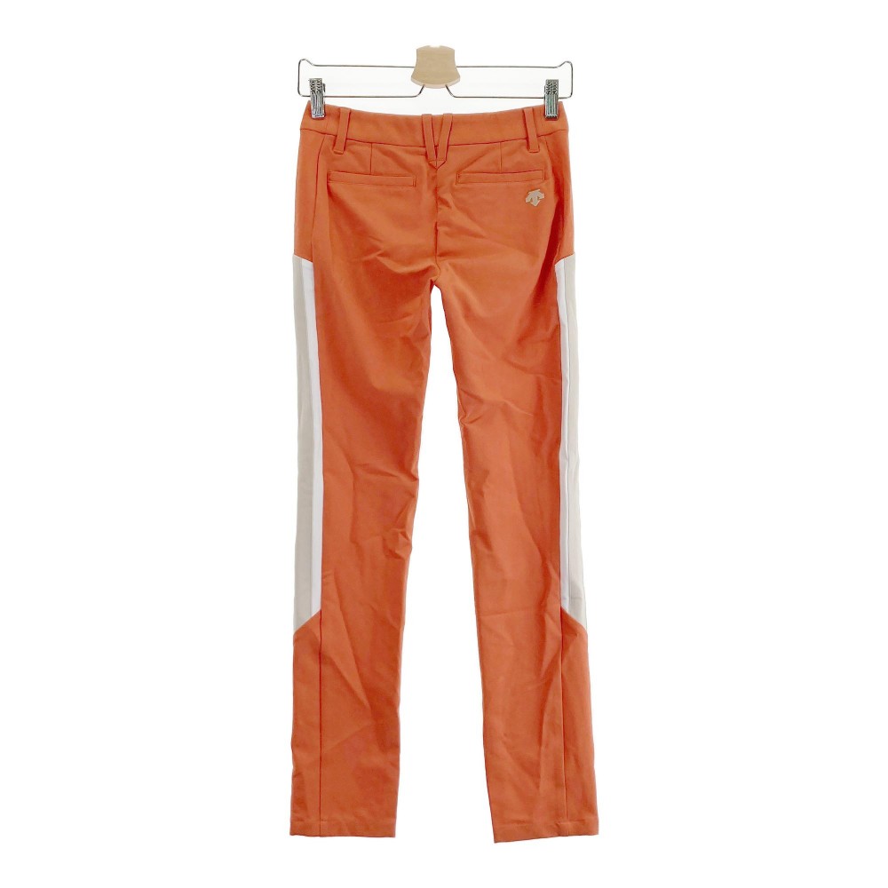 DESCENTE GOLF デサントゴルフ ストレッチパンツ オレンジ系 SS 【中古】ゴルフウェア レディース