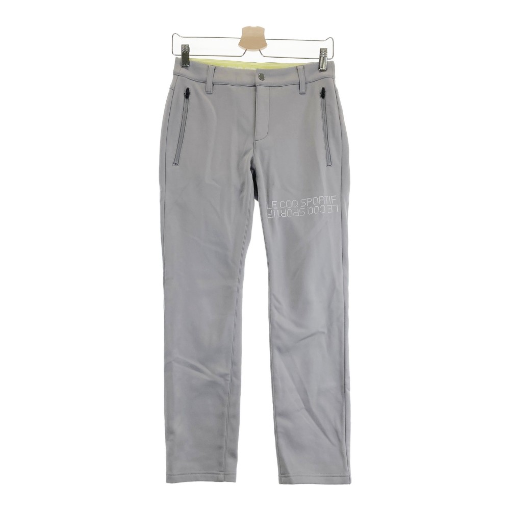 LE COQ GOLF ルコックゴルフ 裏起毛パンツ グレー系 7 【中古】ゴルフウェア レディース