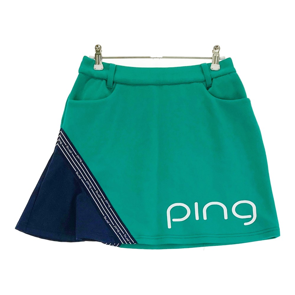 PING ピン 2024年モデル スカート グリーン系 S 【中古】ゴルフウェア レディース