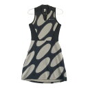 ADIDAS GOLF アディダスゴルフ ×marimekko 2023年モデル ノースリーブワンピース リンッシ柄 ブラック系 S 【中古】ゴルフウェア レデ...