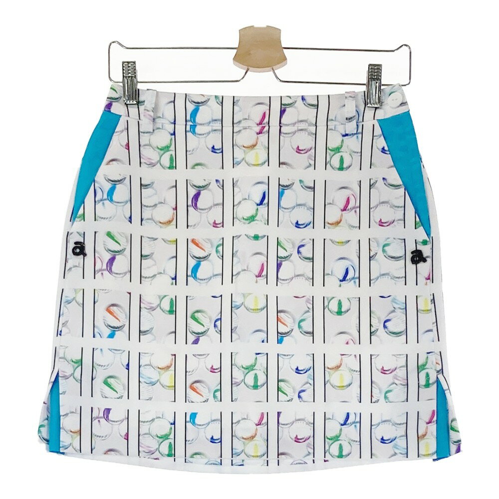 ARCHIVIO アルチビオ スカート 総柄 ホワイト系 38 【中古】ゴルフウェア レディース