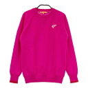BEAMS GOLF ビームスゴルフ 裏地付 ウール混 ニット セーター ピンク系 M 【中古】ゴルフウェア レディース