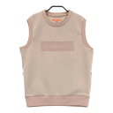 BEAMS GOLF ビームスゴルフ ダンボールニット ベスト ピンク系 L 【中古】ゴルフウェア レディース