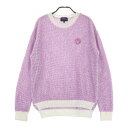 PEARLY GATES パーリーゲイツ ニットセーター パープル系 0 【中古】ゴルフウェア レディース