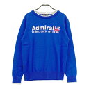 ADMIRAL アドミラル ウール混 ニットセーター ブルー系 M 【中古】ゴルフウェア レディース