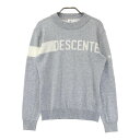 DESCENTE GOLF デサントゴルフ ; モックネック ニットセーター グレー系 L 【中古】ゴルフウェア レディース