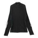 PEARLY GATES パーリーゲイツ ハイネック ニットセーター ブラック系 2 【中古】ゴルフウェア レディース