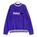 ADMIRAL アドミラル モックネック 長袖ニットセーター パープル系 L 【中古】ゴルフウェア レディース
