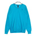 ZOY ゾーイ Vネック ニットセーター ブルー系 38 【中古】ゴルフウェア レディース