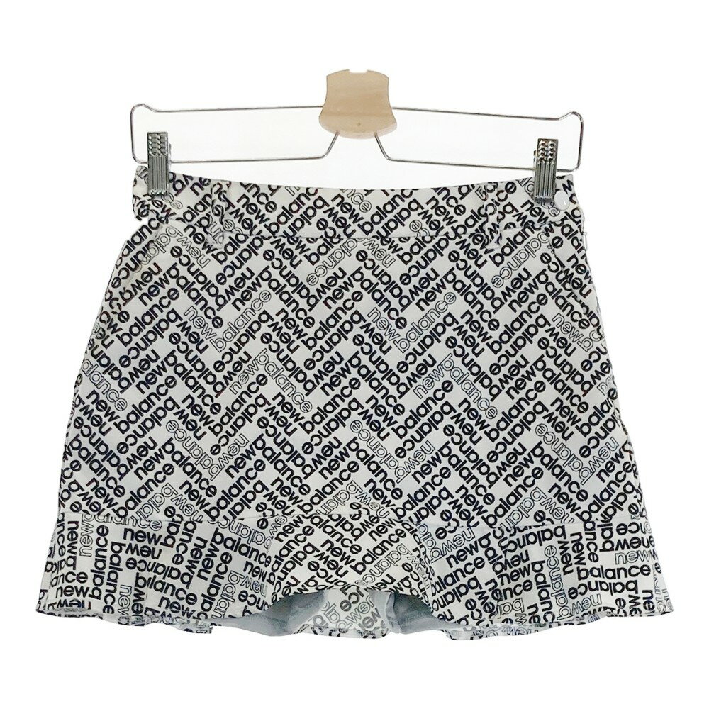 NEW BALANCE GOLF ニューバランス インナー付 ストレッチスカート 総柄 ホワイト系 0 【中古】ゴルフウ..