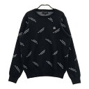 ST ANDREWS セントアンドリュース ニットセーター 総柄 ブラック系 M 【中古】ゴルフウェア レディース