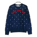 AND PER SE アンパスィ 長袖 ニットセーター ネイビー系 M 【中古】ゴルフウェア レディース