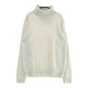 JACK BUNNY ジャックバニー タートルネック ニットセーター ロゴ ホワイト系 2 【中古】ゴルフウェア レディース