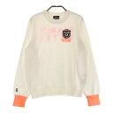 PEARLY GATES パーリーゲイツ ウール ニットセーター ロゴ ホワイト系 1 【中古】ゴルフウェア レディース