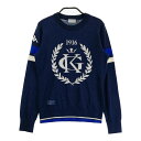 KAPPA GOLF カッパゴルフ 長袖ニットセーター ネイビー系 S 【中古】ゴルフウェア レディース