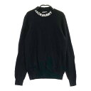 JACK BUNNY ジャックバニー ハイネック ニットセーター ブラック系 2 【中古】ゴルフウェア レディース