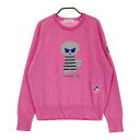 AND PER SE アンパスィ ニットセーター ピンク系 L 【中古】ゴルフウェア レディース