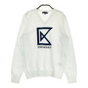 23区GOLF ニジュウサンクゴルフ ニットセーター ホワイト系 2 【中古】ゴルフウェア レディース