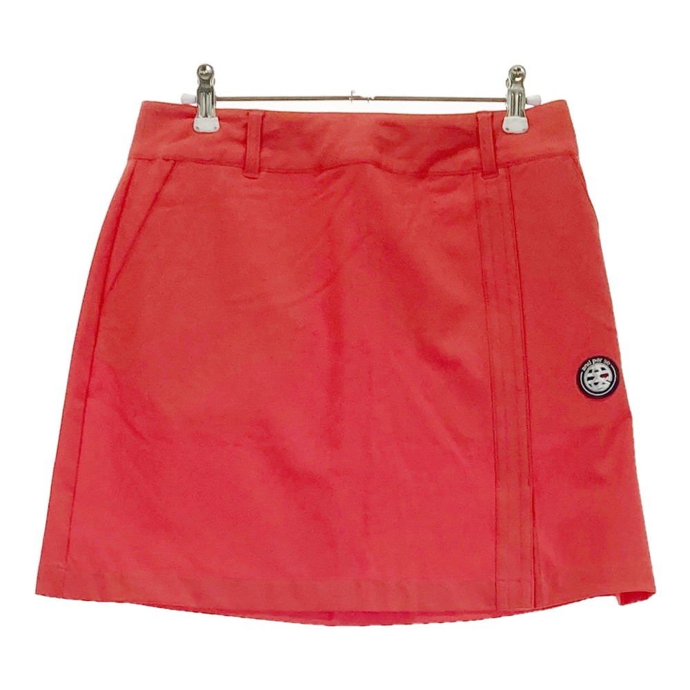 AND PER SE アンパスィ ストレッチスカート オレンジ系 L 【中古】ゴルフウェア レディース